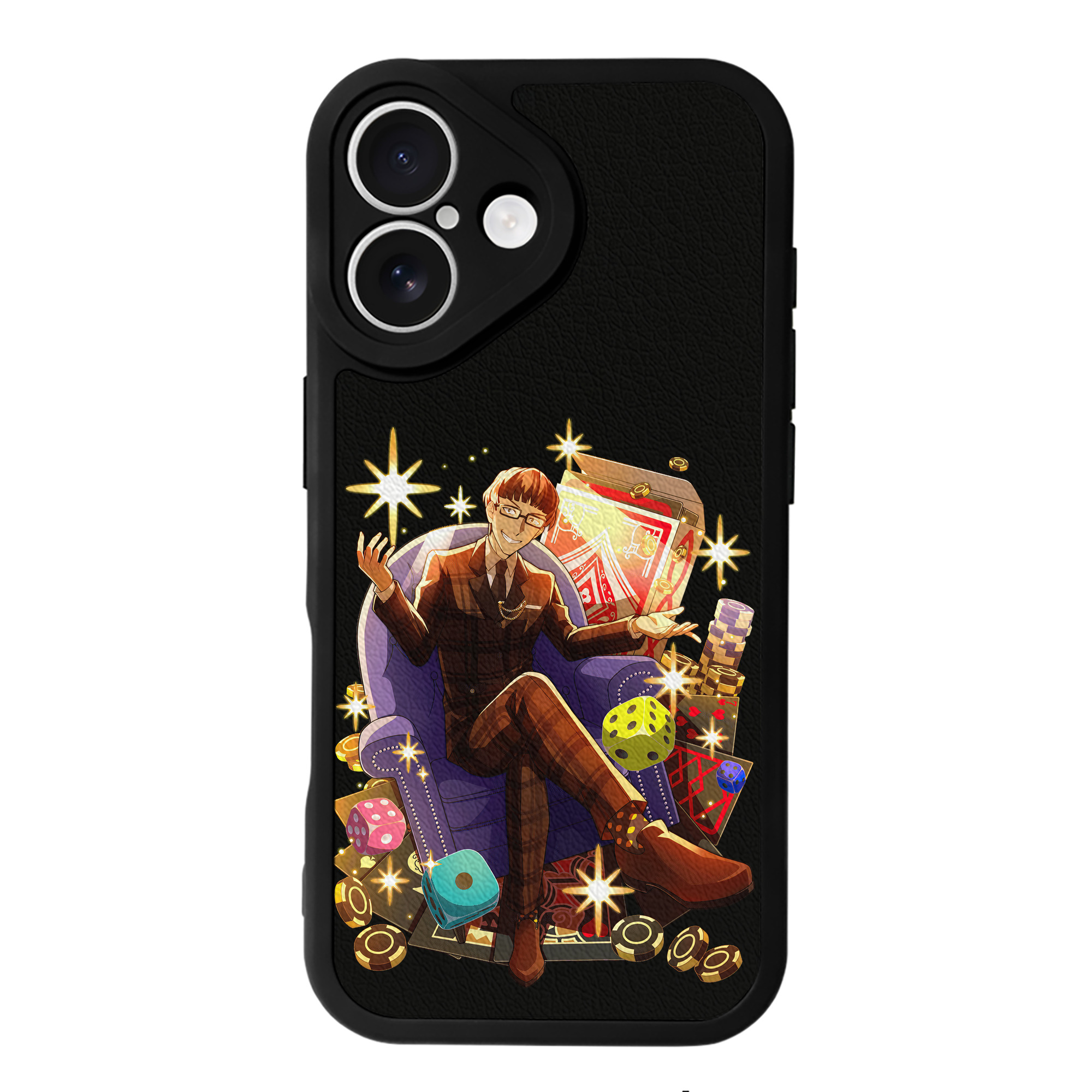 （画像用） 文豪ストレイドッグス Bungo Stray Dogs 【iPhone 16シリーズ対応】シリコンスマホケース（レザー調） 材質：シリコン